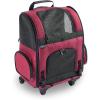 imageGen7Pets Dog Carrier  Large Black Roller Bag Pet CarrierRed
