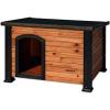 imagePRECISION PET PRODUCTS Extreme Outback Log Cabin Dog House Large Natural Wood 7027013WalnutDark Brown