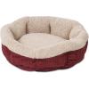 imagePetmate Aspen Pet Self Warming Round Bed 195 Inches Barn Red and Cream