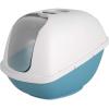 imagePetmate Basic Hooded Cat Litter Pan Made in USA 188quotL x 152quotW x 14quotHWhite  Blue