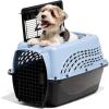 imagePetmate Dog Crates for Small Dogs ampamp Cat Carriers TwoDoor Plastic Pet Kennel Top ampamp Front Loading Made in USA 24quot TanBLUE