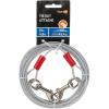 imagePetmate Heavy Duty Vinyl Tie Out Cable  Clear Break Strength 2000 Lbs 15 Ft Cable Silver15Feet