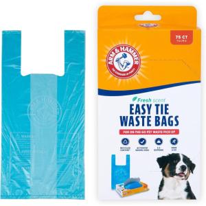 imageARM ampamp HAMMER 71041 EasyTie Waste Bags Blue 75 Count  Pack of 175 Count Pack of 1