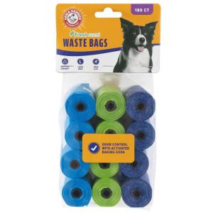 imageARM ampamp HAMMER Dog Waste Bag Refills Assorted Colors 180 Count