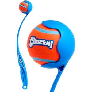 imageChuckit Dog Ball Launcher  Classic 26quot with Medium 25quot Dog Fetch Ball Thrower For Dogs 2060 Pounds Made in USAJunior