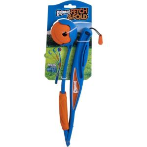 imageChuckit Fetch ampamp Fold 25M Dog Ball Launcher 25quot Length Includes Medium Ball 25quot For Dogs 2060 Pounds