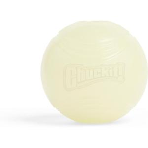 imageChuckit Glow in the Dark Bouncy Balls  Ball for Dogs Chuckit Dog Toy Max Glow Balls  Medium 25 Inch Pack of 2Medium