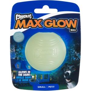 imageChuckit Glow in the Dark Bouncy Balls  Ball for Dogs Chuckit Dog Toy Max Glow Balls  Medium 25 Inch Pack of 2Small