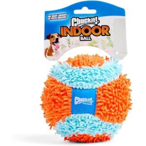 imageChuckit Indoor Fetch Roller Toy for Dogs  Interactive Dog Toys for Boredom Orange and BlueOrange  Blue Fetch Ball