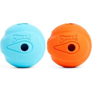 imageChuckit Whistler Ball Dog Toy Pack of 2 Multicolor Medium 25 Inch Diameter for Dogs 2060 lbs2 Count Pack of 1