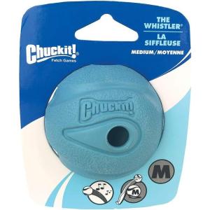 imageChuckit Whistler Ball Dog Toy Pack of 2 Multicolor Medium 25 Inch Diameter for Dogs 2060 lbsMedium Pack of 1
