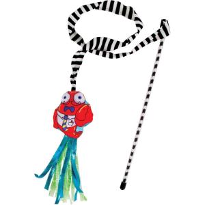 imageFat Cat Crawdaddy Cat Wand Stuffed with 100 Organic Catnip Interactive Toy