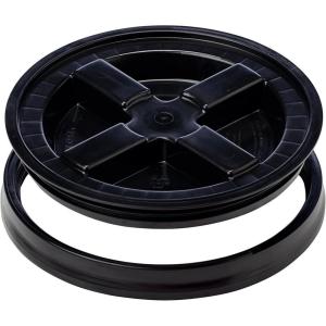 imageGAMMA2 Gamma Seal Lid  Pet Food Storage Container Lids  Fits 35 5 6 ampamp 7 Gallon Buckets Black Made in USABlack