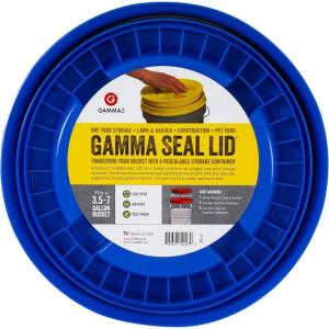 imageGAMMA2 Gamma Seal Lid  Pet Food Storage Container Lids  Fits 35 5 6 ampamp 7 Gallon Buckets Black Made in USABlue