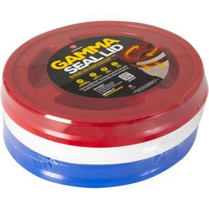 imageGamma2 Gamma Seal Lid 3pk Combo for Utility Buckets  Fits 35 5 6 ampamp 7 gallon buckets Red White ampamp Blue Made in USA