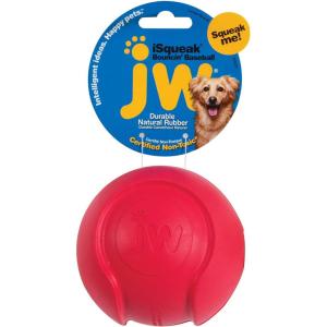imageJW Pet Company iSqueak Bouncin Baseball Dog Toy Large Colors Vary multi 40037Large