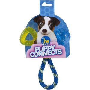 imageJW Pet Connects 3in1 Teething Chew Toy for PuppiesConnects