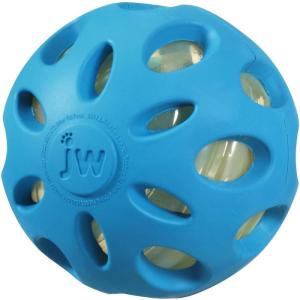imageJW Pet Crackle Heads Crackle Ball Crunchy Noise Chew Fetch Toy for Dogs Assorted Colors Large 4 DiameterSmall