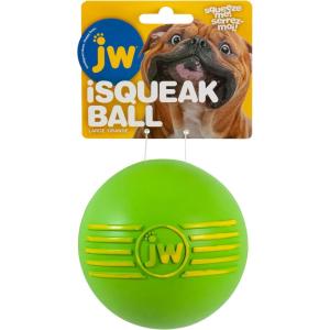 imageJW Pet Dog iSqueak Ball Dog Toy Large Assorted ColorsLarge