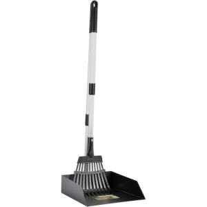 imagePRECISION PET PRODUCTS Little Stinker Heavy Duty Poop Scoop Large Pan with Rake  620066215 SilverBlack