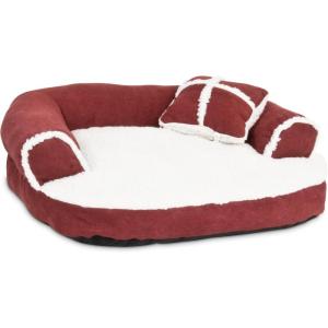 imagePetmate Aspen Pet Sofa Bed with Pillow for Comfort and Support  One Size  Assorted Colors 20 by 16Inch