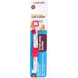 imagePetmate Cat Swirls Collar Teal 812quotWhiteMagenta Swirls