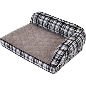 imagePetmate LaZBoy Sadie Pet Sofa Bed in Spencer Plaid for Small and Medium Dogs Up to 50 Pounds 38 Inches x 29 Inches Made in USA