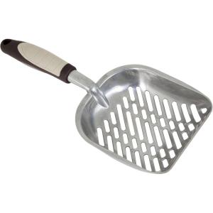 imagePetmate Metal CatKitty Litter Scoop Deep Shovel Premium NonStick Large Scooper with NonSlip Handle ampamp Curved Design for Maximum Coverage