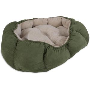 imagePetmate Overstuffed Oval Bed 34 x 27 Assorted Navy BlueBurgundyDark BrownGreen 26952