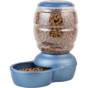 imagePetmate Replendish Feeder Automatic Cat and Dog Feeder Pearl Peacock Blue 10 LB Made in USAPearl Peacock Blue