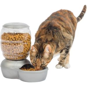 imagePetmate Replendish Feeder Automatic Cat and Dog Feeder Pearl Peacock Blue 10 LB Made in USAPearl Silver Grey