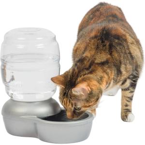 imagePetmate Replendish Gravity Waterer With Microban for Cats and Dogs 25 GallonsBlue Made in USAGrey