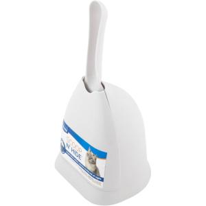 imagePetmate Scoop N Hide Cat Litter Scoop with Discreet Holder TitaniumPearl White