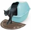 imagePetmate Arm ampamp Hammer Half Circle Litter Mat Gray 23x14x3 Clean Floors Waterproof Easy Clean Durable Litter Pad for Kitten Cat