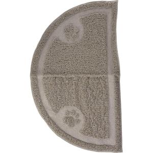 imagePetmate Arm ampamp Hammer Half Circle Litter Mat Gray 23x14x3 Clean Floors Waterproof Easy Clean Durable Litter Pad for Kitten Cat