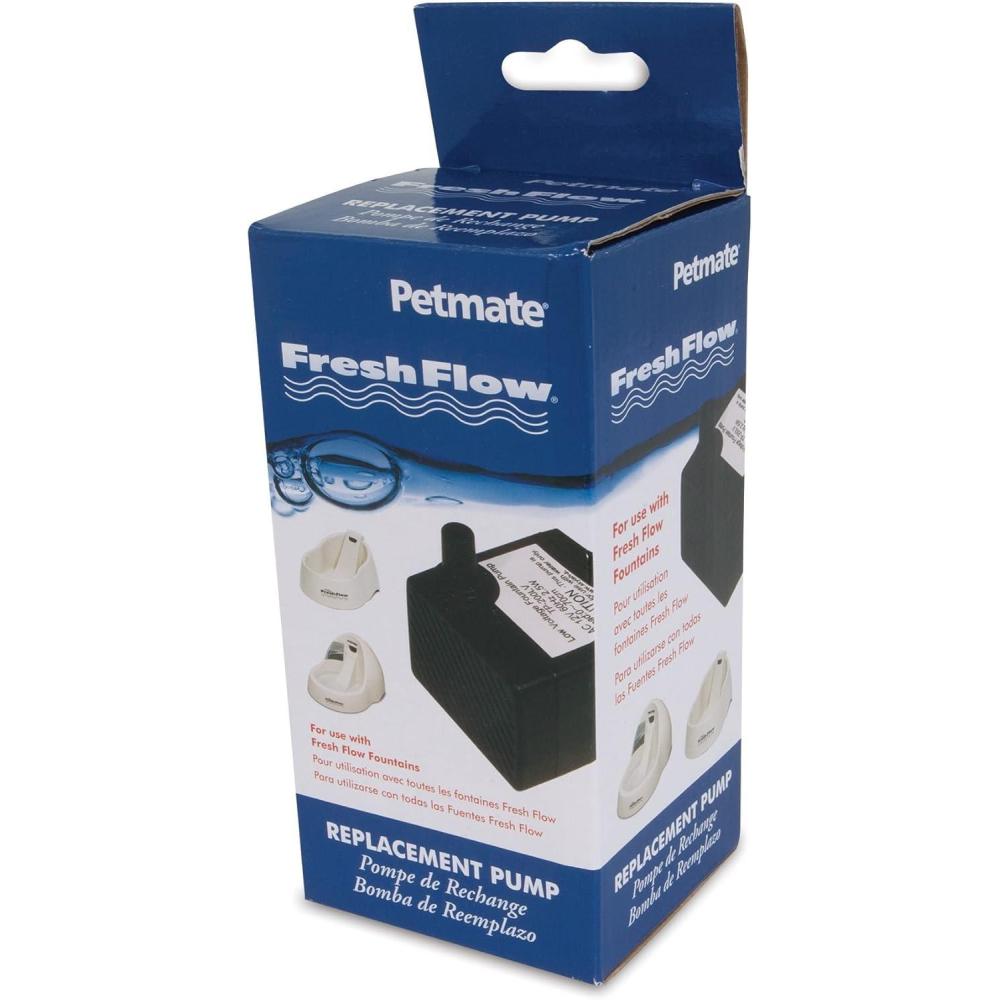imagePetmate Fresh Flow Deluxe Replacement Pump 120V  Easy Install  AC Adapter and Cord Included 29027Black