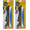 imageJW Pet Company 8Inch Gripsoft Rotating Comfort Comb Fine and CoarseGrayYellow2 Pack