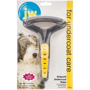 imageJW Pet Company GripSoft Undercoat Rake Regular Teeth Dog Brush