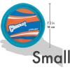 imageChuckit Lite Flight Dog Fetch Toy Large 10 Inch DiameterBlueOrange