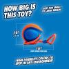 imageChuckit Rope Fetch Dog Toy  Ball on Rope Fetch and TugofWar Toy for Dogs  Durable EVA Rubber Construction  55inch Diameter  18inch Rope  Orange and Blue