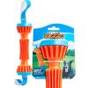 imageChuckit Rugged Bumper Dog Toy  Durable Fetch Stick with TPR Ridges for Easy Grip  TugofWar Toy for Medium and Large Dogs  Floats in Water  Size Medium  135inch Length  Orange and BlueMedium