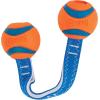 imageChuckit Ultra Duo Tug Dog Toy Small Indoor and Outdoor Dog Ball for Dogs 020 PoundsOrange Blue