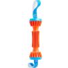 imageChuckit Rugged Bumper Dog Toy  Durable Fetch Stick with TPR Ridges for Easy Grip  TugofWar Toy for Medium and Large Dogs  Floats in Water  Size Medium  135inch Length  Orange and BlueMedium