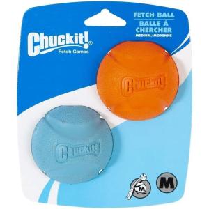 imageChuckIt HighBounce Rubber Fetch Ball Small Colors Vary 2 PackAssorted