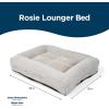 imageLaZBoy Petmate Rosie Lounger Large Dog Bed Cream 36x28 Inches for Dogs up to 50lbs with Durable Removable Washable Cover