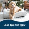 imageLaZBoy Petmate Rosie Lounger Large Dog Bed Cream 36x28 Inches for Dogs up to 50lbs with Durable Removable Washable Cover