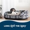 imageLaZBoy Petmate Tucker Sofa Bed Medium Dog Bed Spencer Plaid 33x30 Inches for Dogs up to 50lbs with Durable Removable Washable Cover