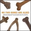 imagePet Qwerks Dinosaur BarkBone  Nylon Dog Bone for Tough Chewers Real Bacon FlavorDino