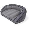 imageLaZBoy Petmate Harper Sofa Large Dog Bed Grey 43x35 Inches for Dogs up to 125lbs with Durable Removable Washable Cover