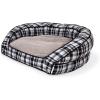imageLaZBoy Petmate Tucker Sofa Bed Medium Dog Bed Spencer Plaid 33x30 Inches for Dogs up to 50lbs with Durable Removable Washable Cover